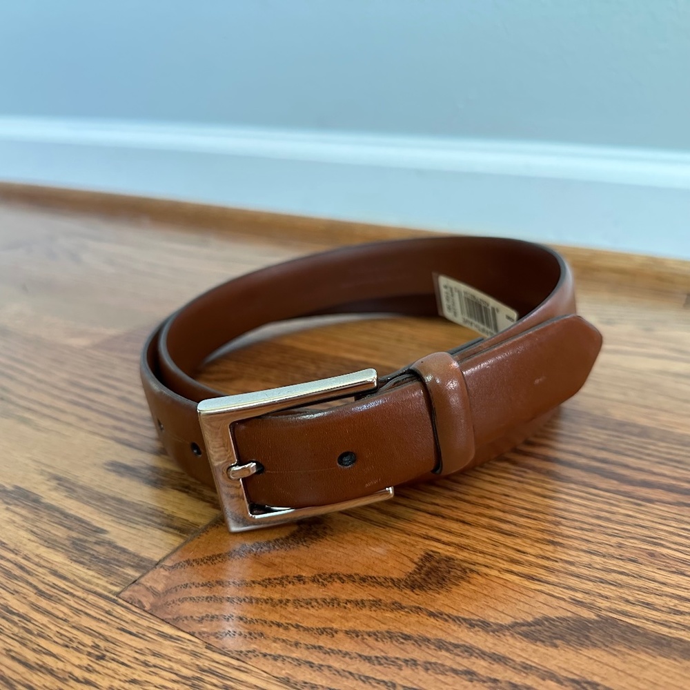 Saks Fifth Avenue Aniline kipskin shoulders belt, Size 40, NWT